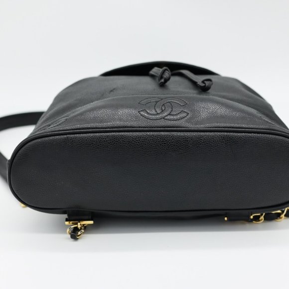 Chanel Triple Stitched CC Caviar Medium Flap Backpack - Picture 9 of 12